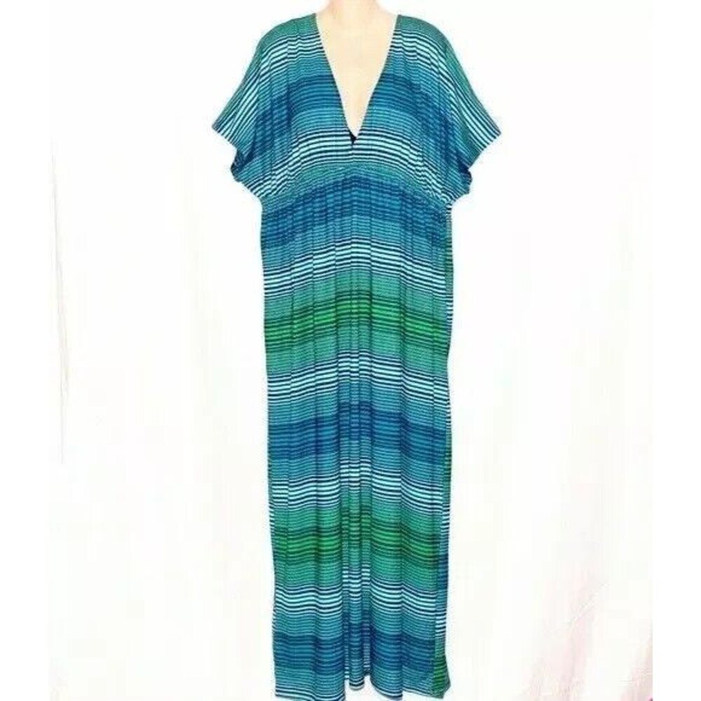 Merona Striped Maxi Dress SIZE 2X